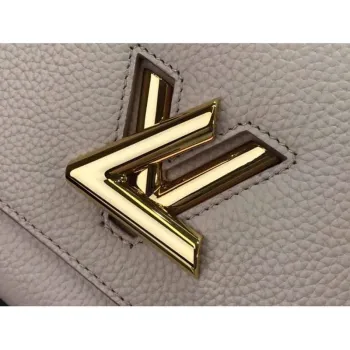 LV M57214 Louis Vuitton Twist one Handle PM Taurillon Leather Beige