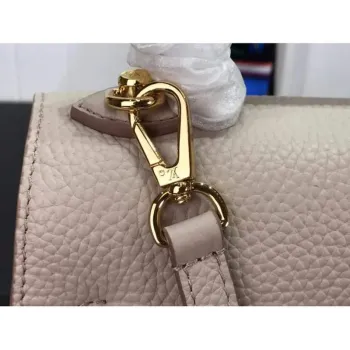 LV M57214 Louis Vuitton Twist one Handle PM Taurillon Leather Beige