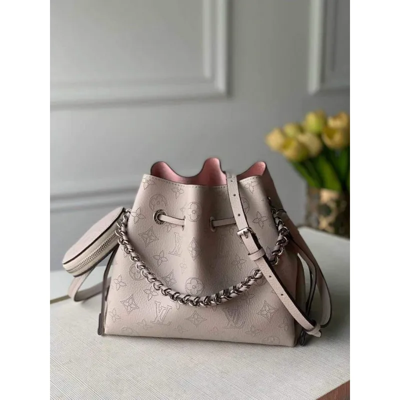 LV M57201 Louis Vuitton Bella Mahina M57070 Bag Galet Gray