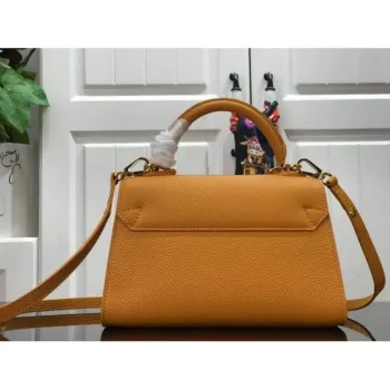 LV M57136 Louis Vuitton Twist one Handle PM M57093 Taurillon Leather Saffron