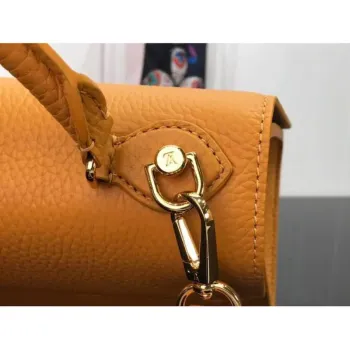 LV M57136 Louis Vuitton Twist one Handle PM M57093 Taurillon Leather Saffron