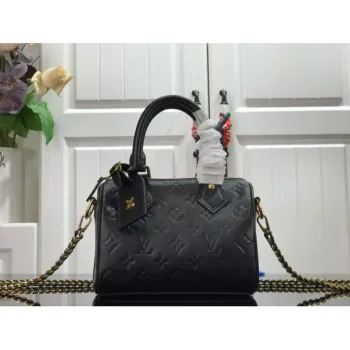 LV M57111 Louis Vuitton Speedy BB Handbag Black
