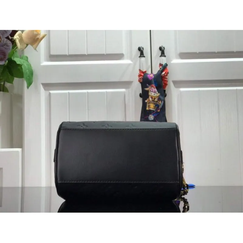 LV M57111 Louis Vuitton Speedy BB Handbag Black