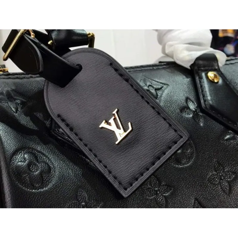 LV M57111 Louis Vuitton Speedy BB Handbag Black