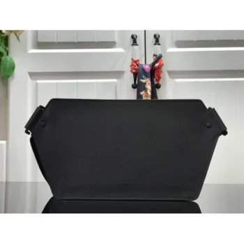 LV M57081 Louis Vuitton Sling Bag Black Grained Calf Leather