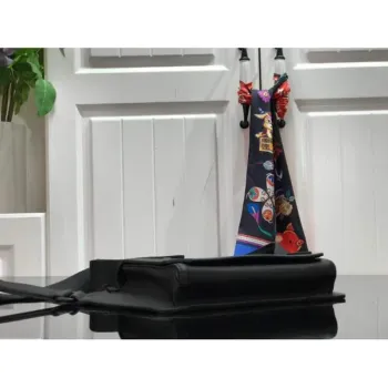 LV M57081 Louis Vuitton Sling Bag Black Grained Calf Leather