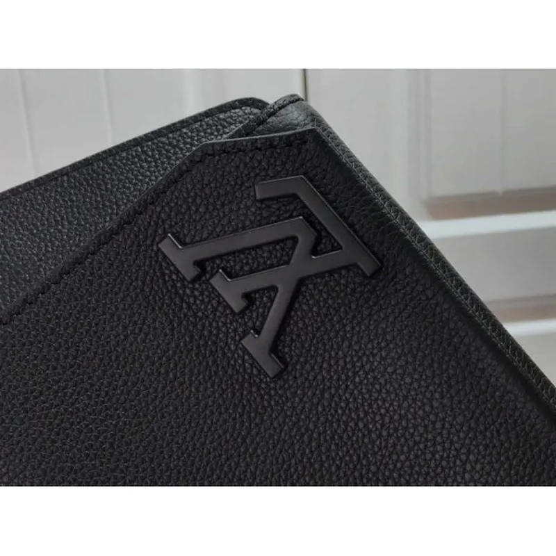 LV M57081 Louis Vuitton Sling Bag Black Grained Calf Leather