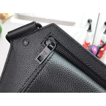 LV M57081 Louis Vuitton Sling Bag Black Grained Calf Leather
