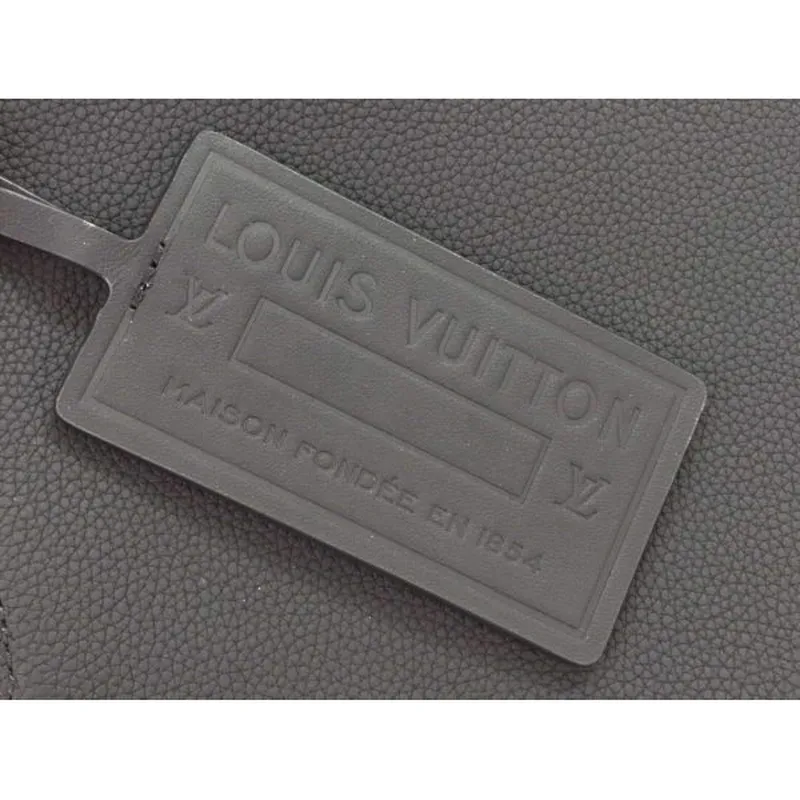 LV M57080 Louis Vuitton Messenger Bag Black Grained Calf Leather