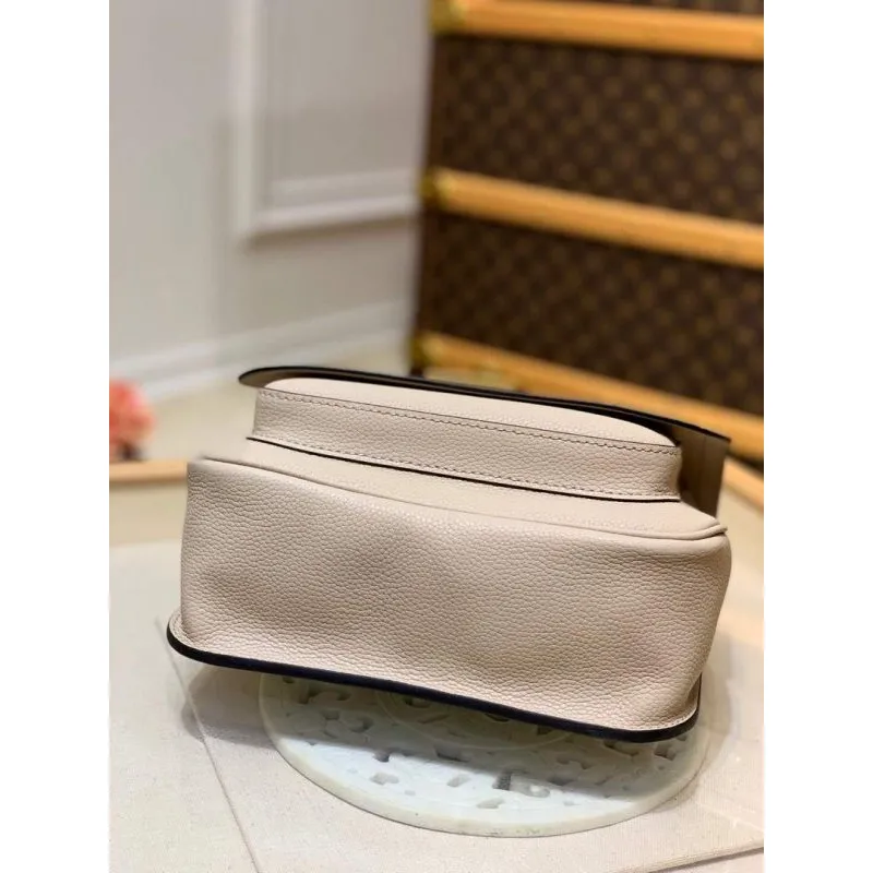 LV M57072 Louis Vuitton M57067 Lockme Chain PM Shoulder Bags in Greige