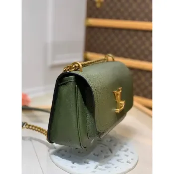 LV M57067 Louis Vuitton M57072 Lockme Chain PM Shoulder Bags in Monogram Green
