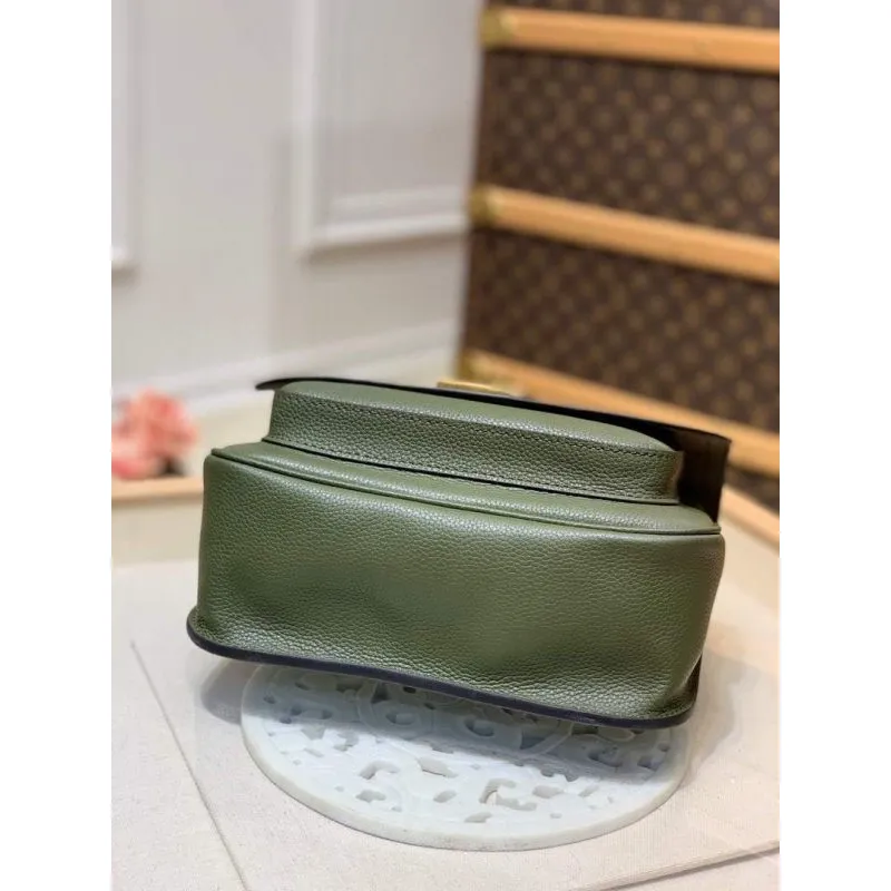 LV M57067 Louis Vuitton M57072 Lockme Chain PM Shoulder Bags in Monogram Green