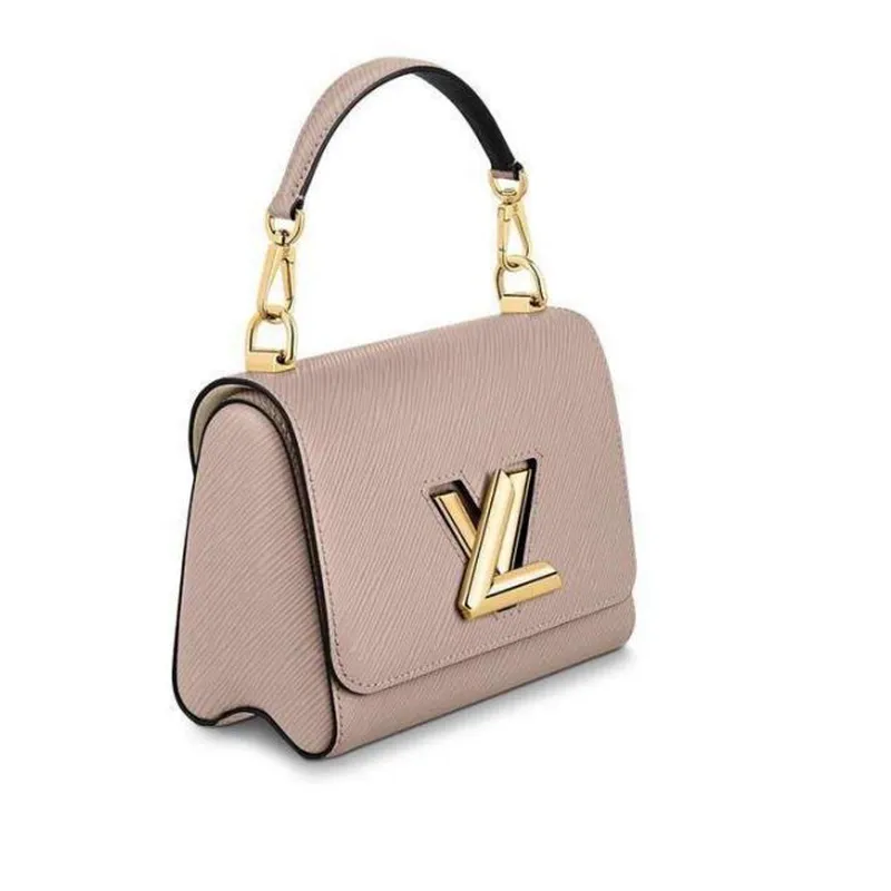 LV M57049 Louis Vuitton Twist PM Bag Epi Leather Galet