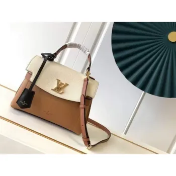 LV M56645 Louis Vuitton Lockme Ever BB Handbag M56321 Caramel Brown