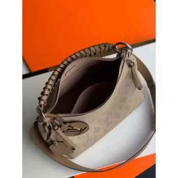 LV M56084 Louis Vuitton M56073 Beaubourg Hobo MM Mahina Galet Grey