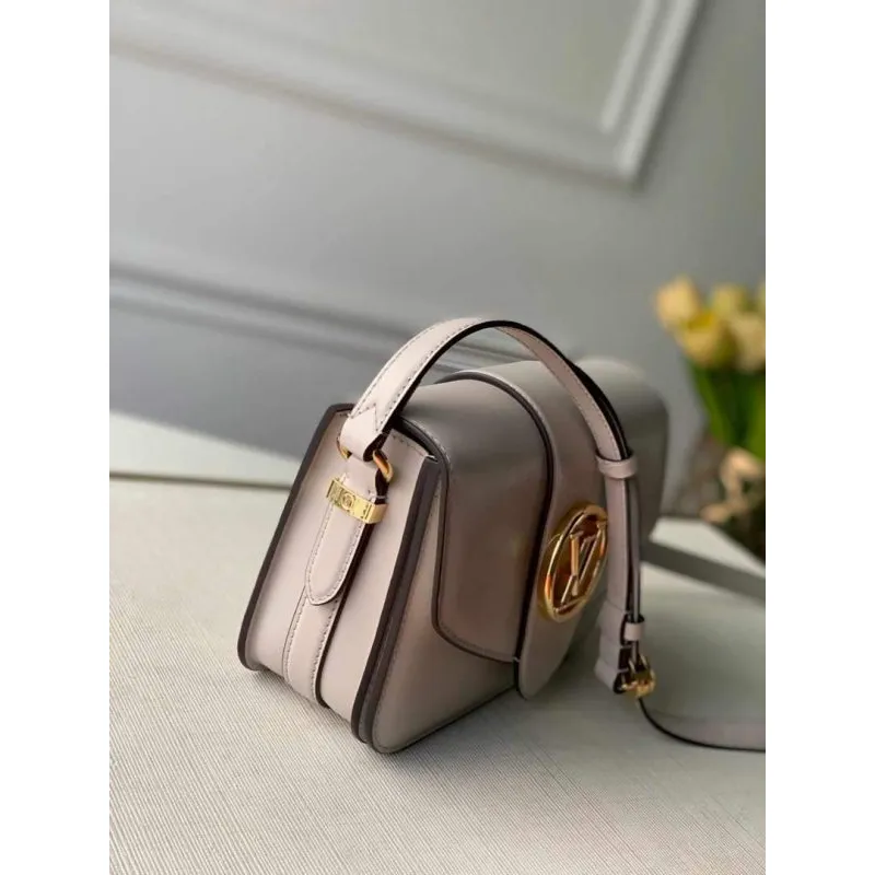 LV M55950 Louis Vuitton Pont 9 High End Leathers Bag Cream