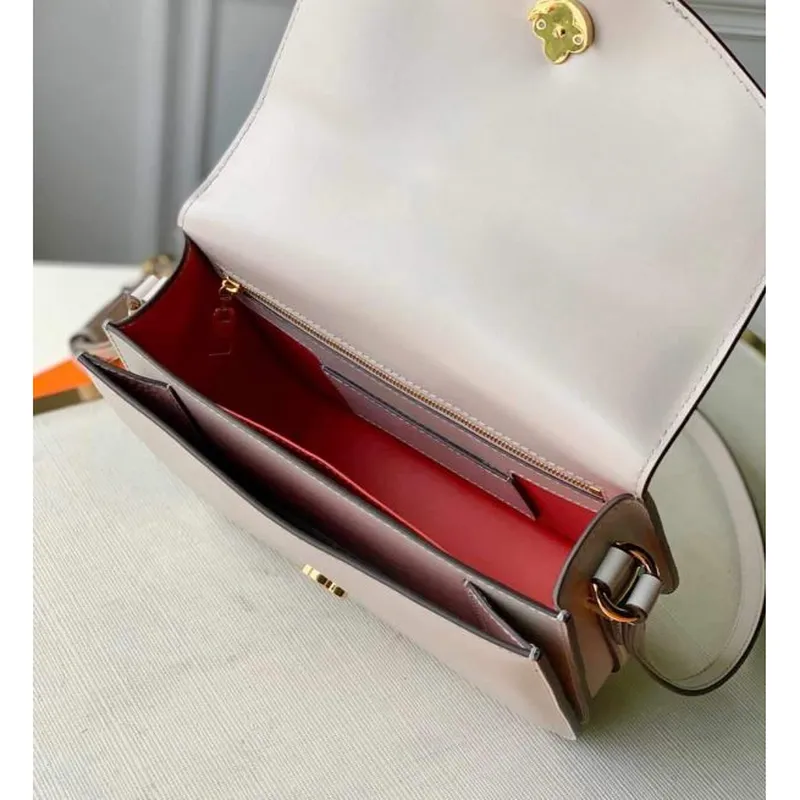 LV M55950 Louis Vuitton Pont 9 High End Leathers Bag Cream