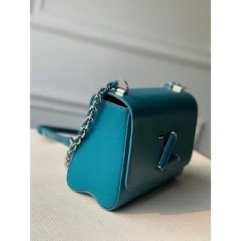 LV M55320 Louis Vuitton Twist MM shoulder Epi M50282 bag Blue