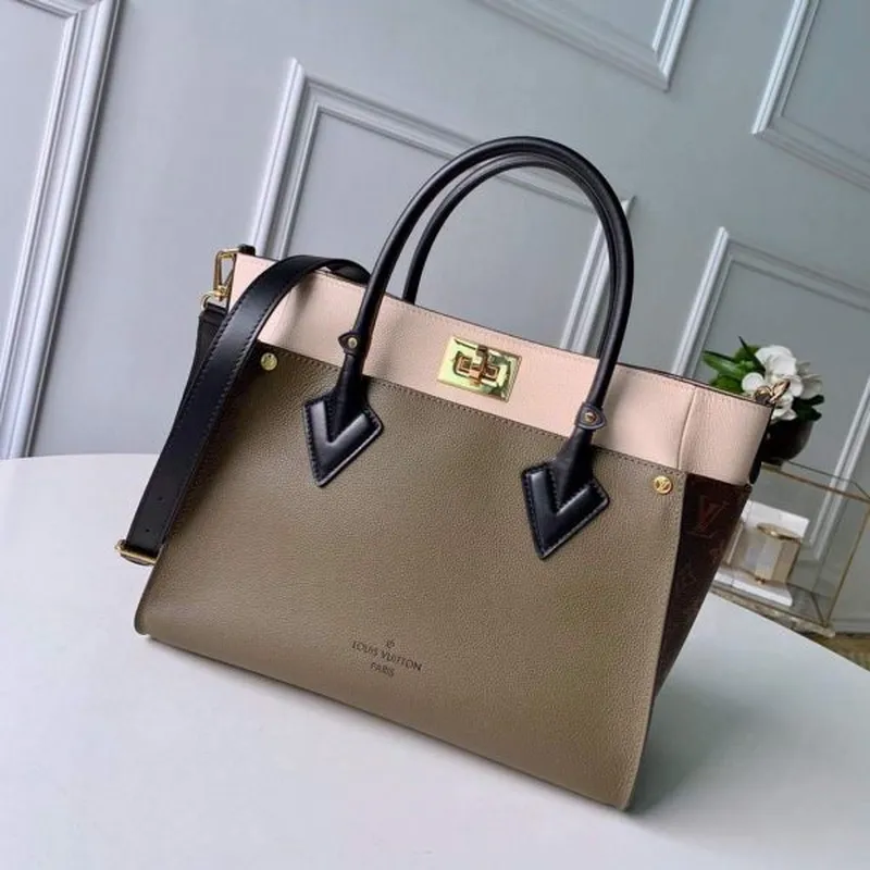 LV M55302 Louis Vuitton M53823  on My Side High end Leathers Tote Bag Laurier Green