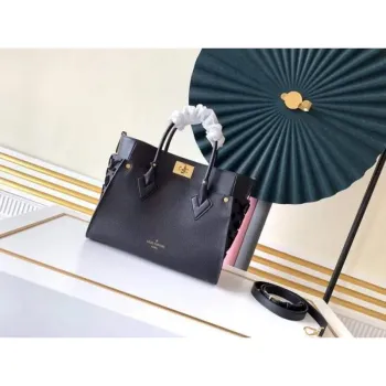 LV M53826 Louis Vuitton M53825 on My Side High end Leathers Tote bag Black