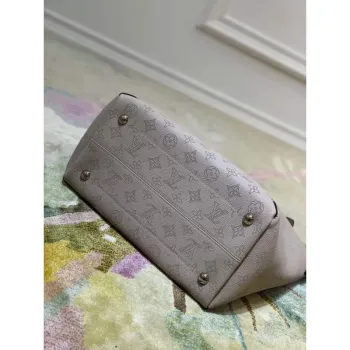 LV M53140 Louis Vuitton Hina MM Mahina Bag M54354 Galet Gray