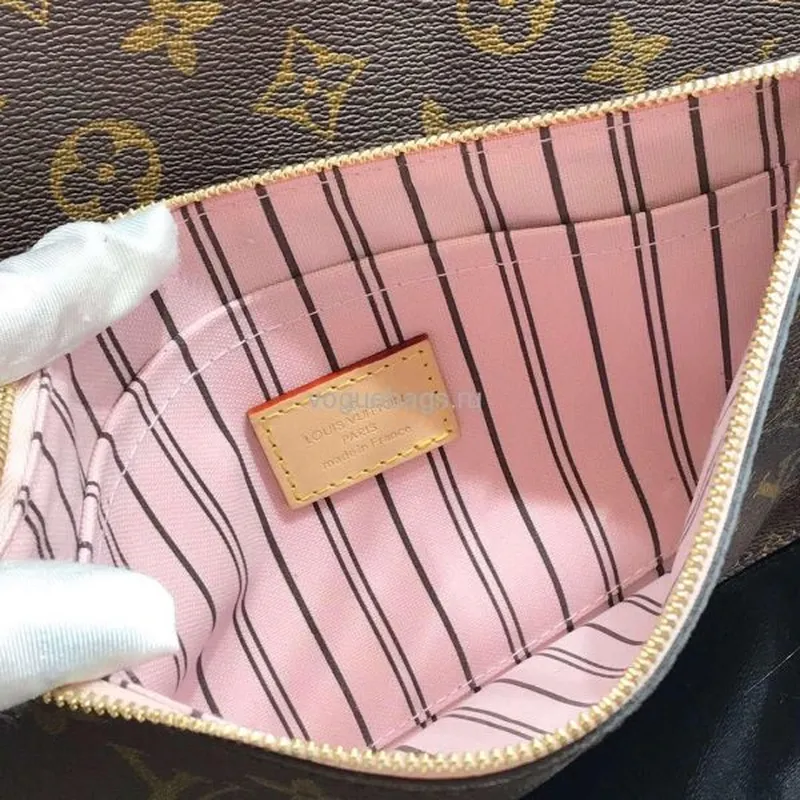 LV M50366 Louis Vuitton Neverfull MM Monogram M41178 Bag Pink