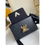 LV M50282 Louis Vuitton M57517 Twist MM shoulder Epi bag Black