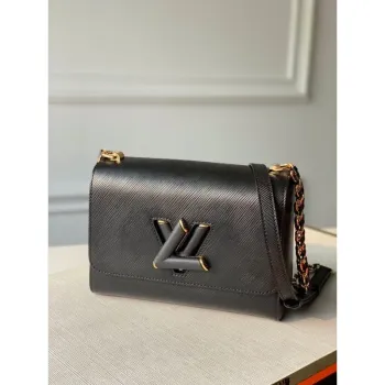 LV M50282 Louis Vuitton M57517 Twist MM shoulder Epi bag Black