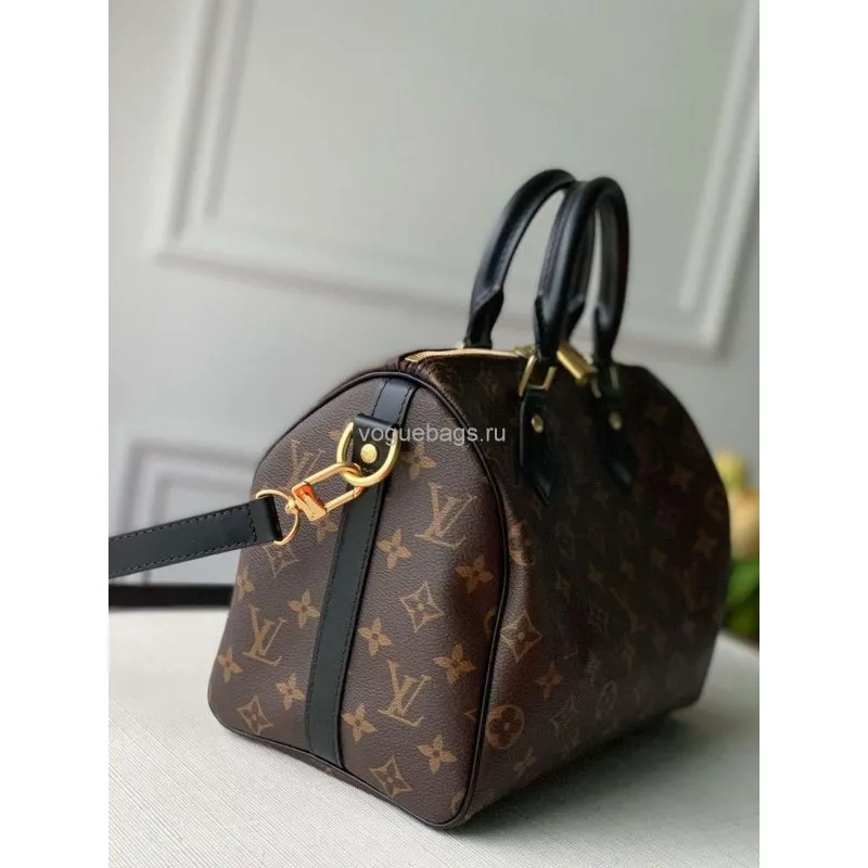 LV M48285 Louis Vuitton Speedy Bandouliere 25 Bag Monogram Canvas M41113 Black