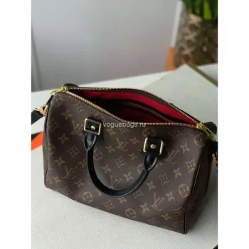 LV M48285 Louis Vuitton Speedy Bandouliere 25 Bag Monogram Canvas M41113 Black
