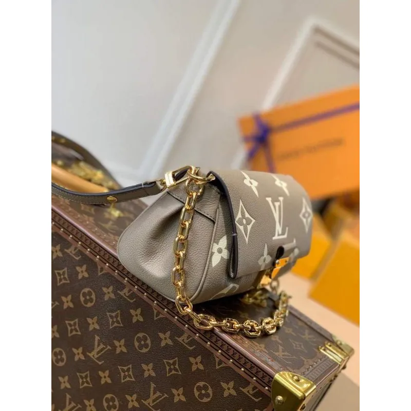 LV M45836 Louis Vuitton M45859  Favorite Monogram Empreinte leather M45813 Gray Cream