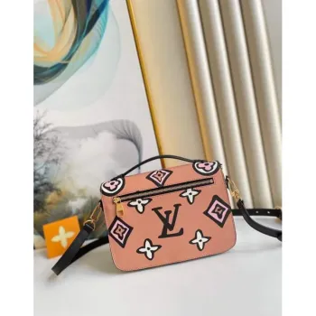 LV M45823 Louis Vuitton M45596 Pochette Metis Bag Arizona Beige
