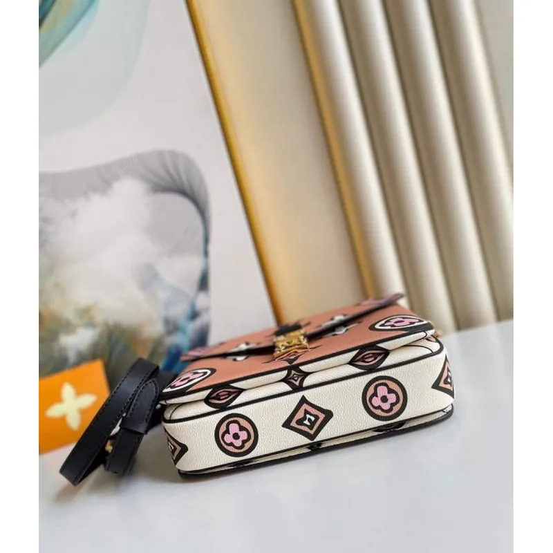 LV M45823 Louis Vuitton M45596 Pochette Metis Bag Arizona Beige