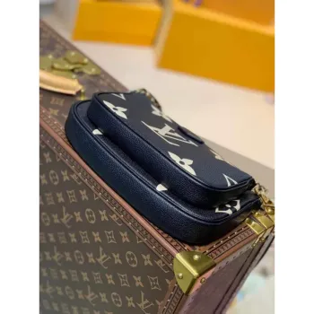 LV M45777 Louis Vuitton M80447 M80399 Multi Pochette Accessoires Bag Black and Cream