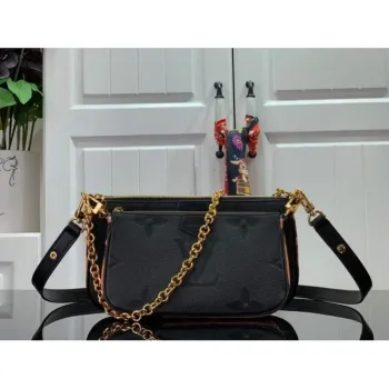 LV M45777 Louis Vuitton M80447 M80399 Multi Pochette Accessoires Bag Black