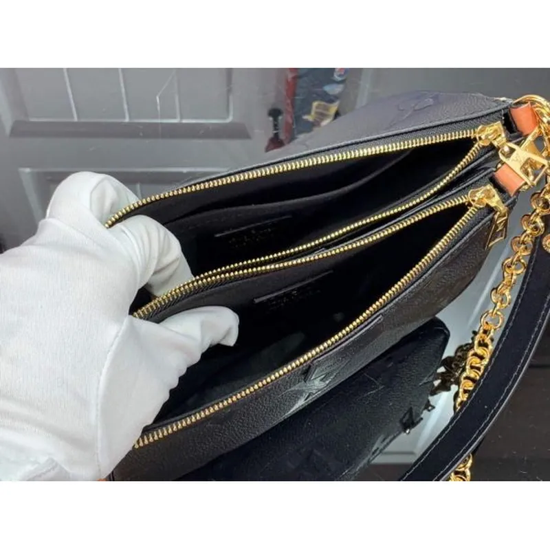 LV M45777 Louis Vuitton M80447 M80399 Multi Pochette Accessoires Bag Black