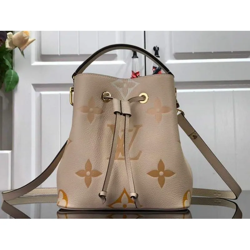 LV M45716 Louis Vuitton NéONOé BB M45709 Bag Cream Saffron