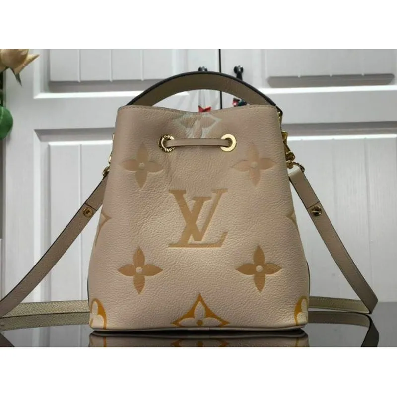 LV M45716 Louis Vuitton NéONOé BB M45709 Bag Cream Saffron
