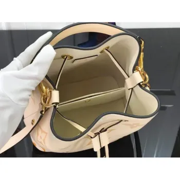 LV M45716 Louis Vuitton NéONOé BB M45709 Bag Cream Saffron