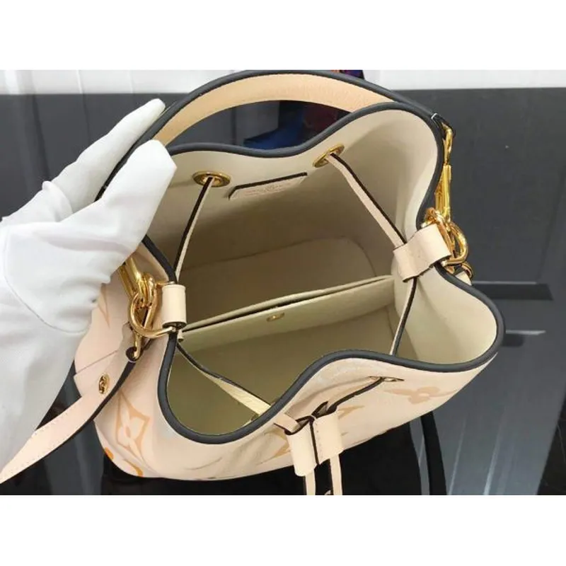 LV M45716 Louis Vuitton NéONOé BB M45709 Bag Cream Saffron