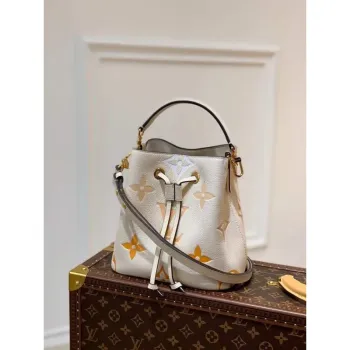 LV M45716 Louis Vuitton NéONOé BB Bag Cream/Saffron