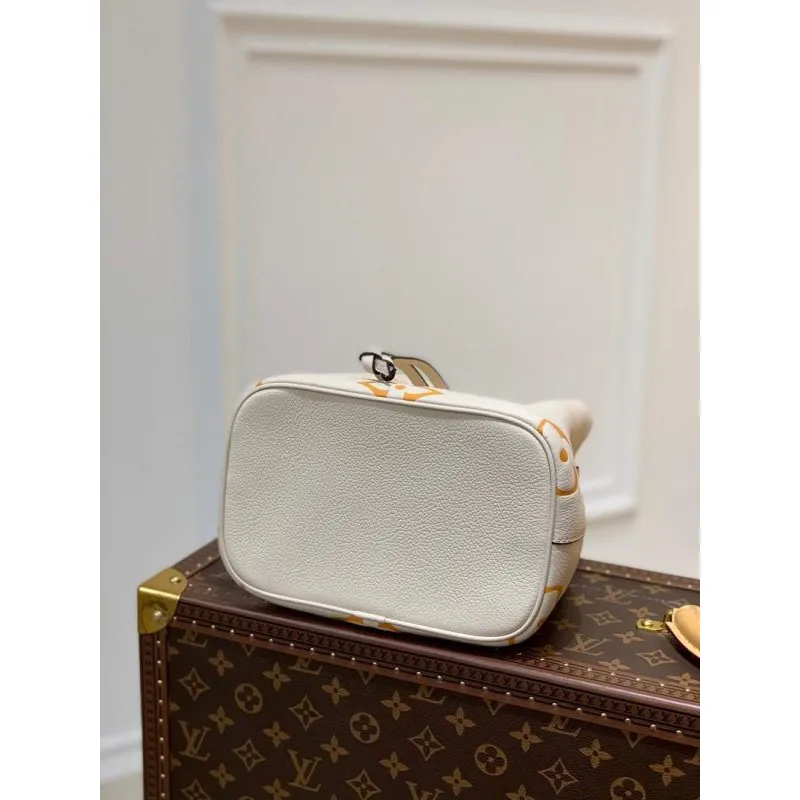 LV M45716 Louis Vuitton NéONOé BB Bag Cream/Saffron