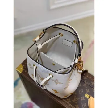 LV M45716 Louis Vuitton NéONOé BB Bag Cream/Saffron