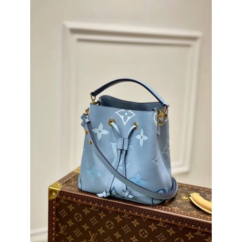 LV M45709 Louis Vuitton NéONOé BB Bag Summer Blue