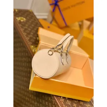 LV M45708 Louis Vuitton Papillon BB Bag Cream Saffron