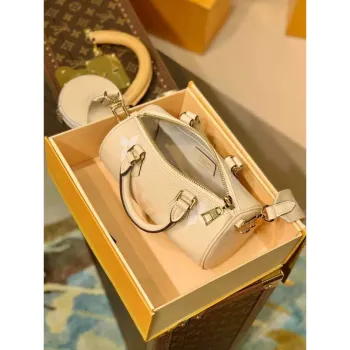 LV M45708 Louis Vuitton Papillon BB Bag Cream Saffron