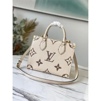 LV M45654  Louis Vuitton Onthego Pm Tote M45659 Bag Cream