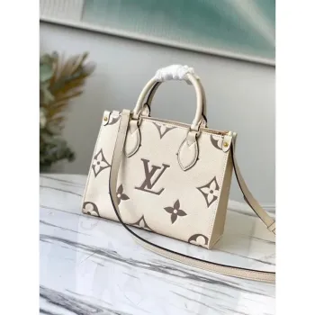 LV M45654  Louis Vuitton Onthego Pm Tote M45659 Bag Cream