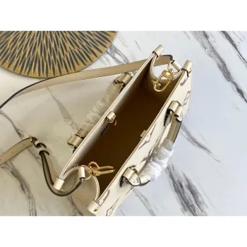 LV M45654  Louis Vuitton Onthego Pm Tote M45659 Bag Cream