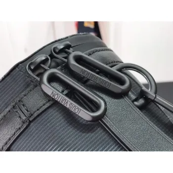 LV M45604 Louis Vuitton 2054 Expandable Polochon Bag Black